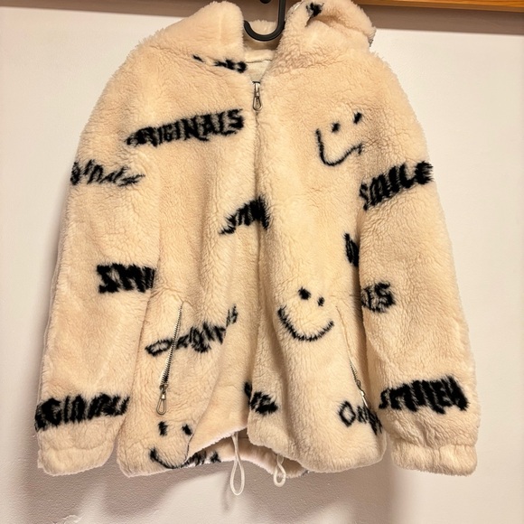 Women’s oversized cozy fleece jacket - Picture 2 of 3